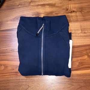 Brand new navy scuba oversized 1/2 zip hoodie